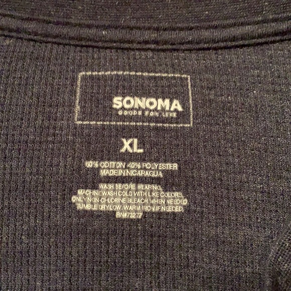 Sonoma Men’s Henley Shirt, Size XL, EUC - Picture 7 of 9